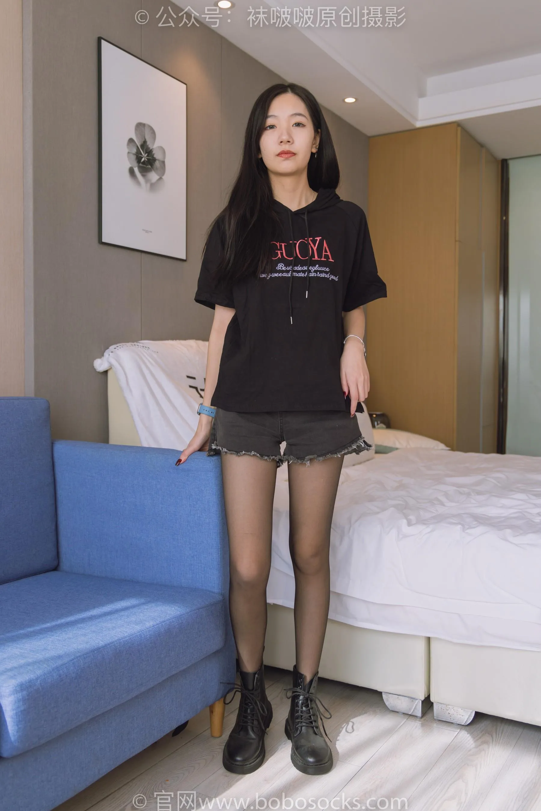 [BoBoSocks袜啵啵]NO.203 三双靴子、黑丝、网袜 [90P]插图8